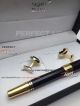 Perfect Replica - Montblanc JFK Black And Gold Fountain Pen And Gold Cufflinks Set (1)_th.jpg